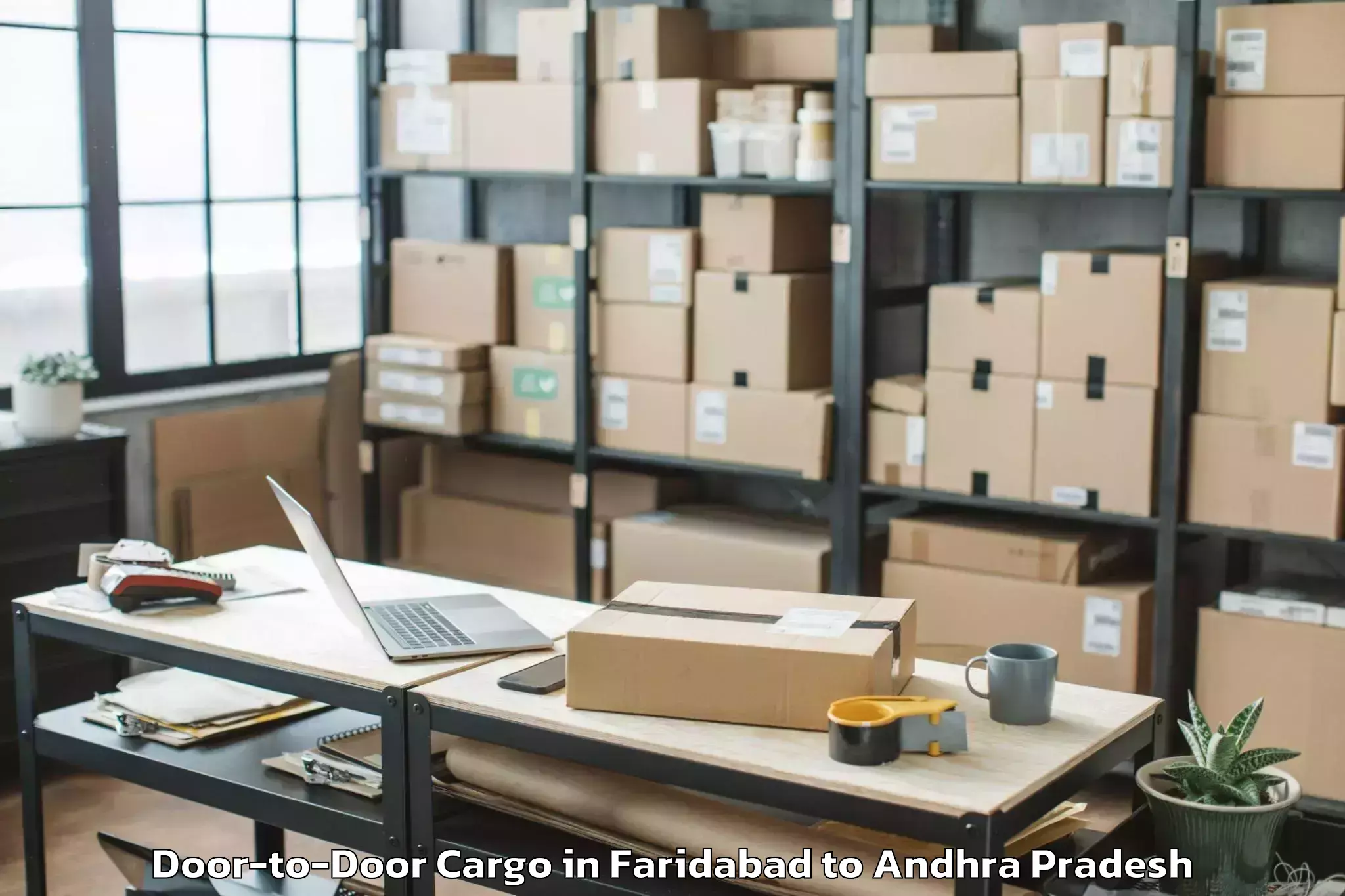 Leading Faridabad to Undarajavaram Door To Door Cargo Provider